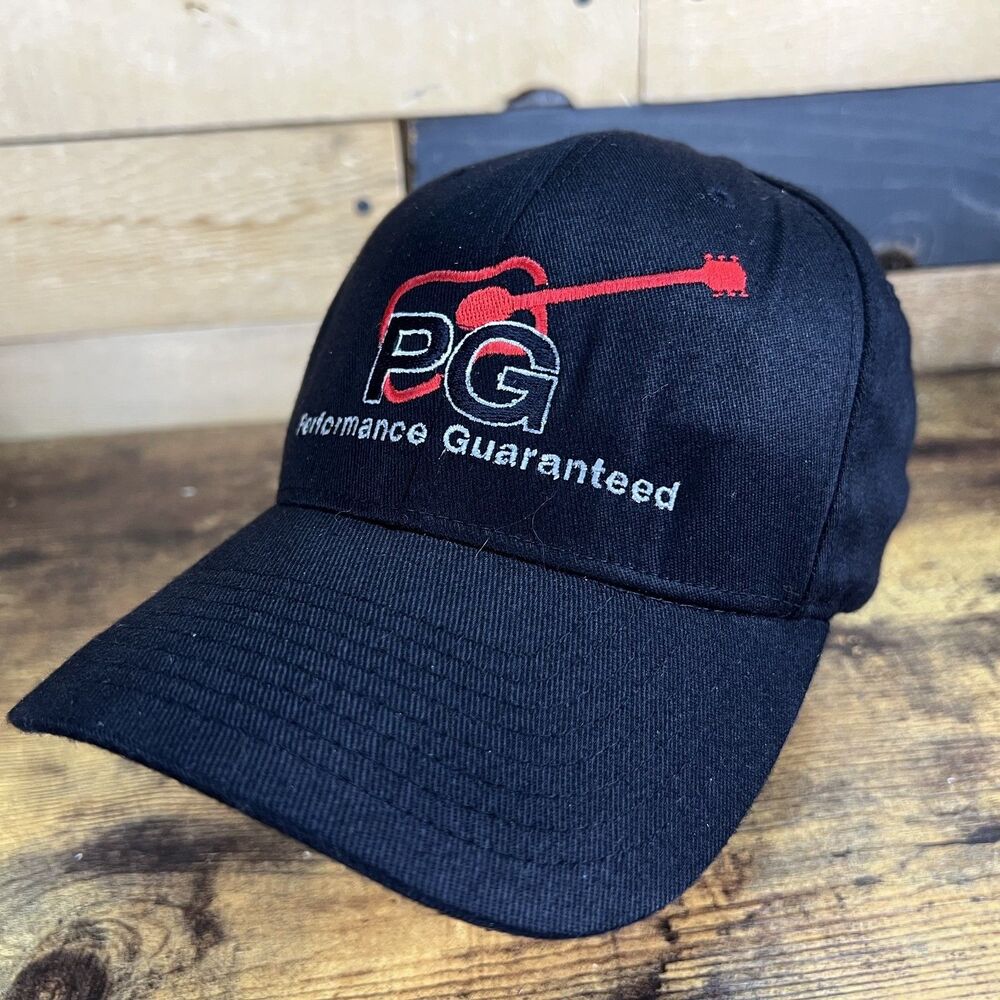 Performance Guaranteed Guitar Fitted Hat Baseball Cap S-M